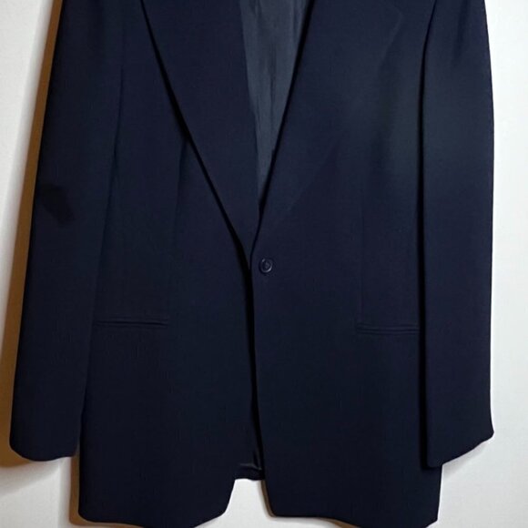 I N C International Concepts Wms Navy Blue Blazer Size 14 - Picture 2 of 5